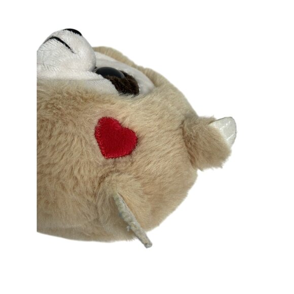 Dan Dee Collectors Choice Sparkle Eyes Brown Sloth Red Heart 6" Cute Chibi - Picture 3 of 8